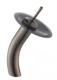 Змішувач водоспад для раковини Kraus Single темний шоколад KGW-1700-ORB