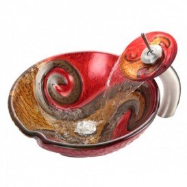 Смеситель водопад для раковины Kraus Single сатин KGW-1700SN