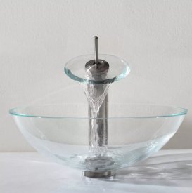 Смеситель водопад для раковины Kraus Single сатин KGW-1700SN