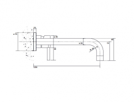 Змішувач вбудовується для раковини Kerasan Artwork змішувач нержавіюча сталь сатинована 756098