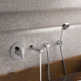 Змішувач вбудовується для ванни Kludi TERCIO зовнішня частина змішувач хром 386510575