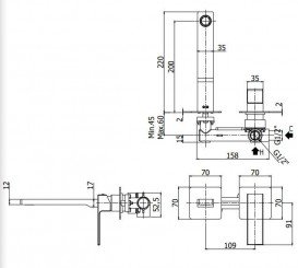 Смиситель для раковины PAFFONI ELLE EL 106 CR 70