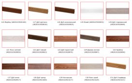 З'єднання на плінтус San Decor з двох частин ПВХ палітра на вибір СУДххх