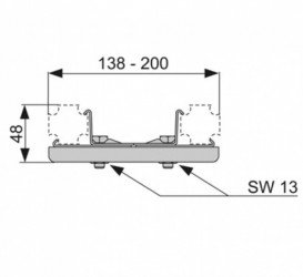 Соединение профиля универсальное Tece Teceprofil нержавеющая сталь 9018002