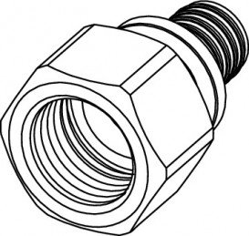 З'єднання пряме Tece TECEflex з внутрішнім різьбленням 16xRp 1/2 бронза 705102