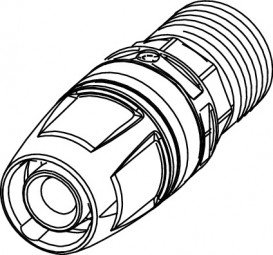 З'єднання пряме TECE TECElogo-Push з ніпелем 32хR 1'' бронза/кремнієва бронза 8713108