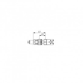 З'єднання пряме Tece TECElogo з накидною гайкою 16хRp 3/8 латунь 8730200