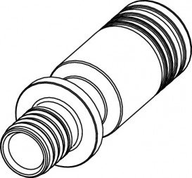 З'єднувальний адаптер для гігієнічного блоку TECE TECEflex 20 мм бронза 716341