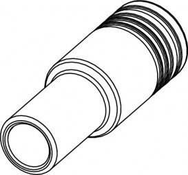 Соединительный адаптер для гигиенического блока TECE 15 мм пайка бронза 716342