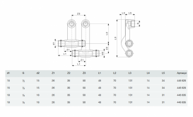 Початковий елемент для підключення радіатора Viega Sanpress 2273.1 з SC-Contur бронза 446628