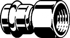 Соединительный элемент Viega Sanpress Inox 2312 с SC‑Contur 54хRp2 нержавеющая сталь 436681