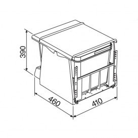 Сортер для отходов Franke Motion 700-45 серый 121.0173.360