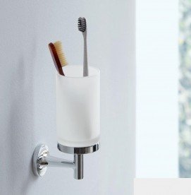 Стакан для зубных щеток Duravit Starck T подвесной матовое стекло/хром 0099311000