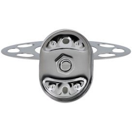 Склянка для зубних щіток Kroner KRM Elbe-ACG2906-1 з тримачем хром CV022862