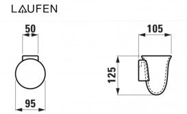 Стакан для зубных щеток Laufen The New Classic настенный керамика белый матовый H8738547570001