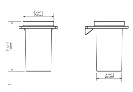 Стакан для зубных щеток Sonia Spare Parts без держателя стекло 160761