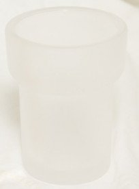 Склянка настінна для зубних щіток THG Savannah матове скло/золото/білий G52 D03 00536