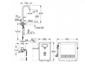 Стартовий комплект Grohe Blue Professional 31302DC2