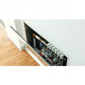 Скляні дверцята для колекторного шафи TECE TECEfloor UP 1 025 біле скло 77352015