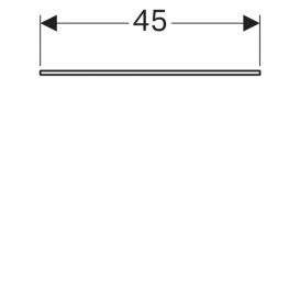Стеклянная полка Geberit Xeno² для тумб с двумя выдвижными ящиками 500.523.00.1
