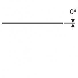 Стеклянная полка Geberit Xeno² для тумб с одним выдвижным ящиком 500.524.00.1