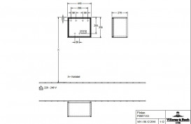 Стеллаж для ванной Villeroy & Boch Finion 41,8х35,6х27 см с подсветкой ДСП шпон дуба F590PCPC