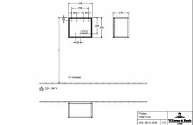 Стеллаж для ванной Villeroy & Boch Finion 41,8х35,6х27 см с подсветкой МДФ светло-серый матовый лак G590GJGJ