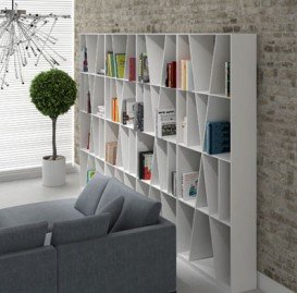 Стелаж Istone Cube 80х204 см білий матовий камінь WD06003