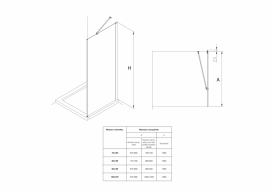 Стенка боковая для душевого уголка Roca Capital 80x195 см профиль алюминий хром прозрачное стекло AM4408012M