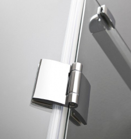 Стінка бічна для душового куточка Roca Metropolis 80x195 см профіль алюміній хром прозоре скло AMP3508012M