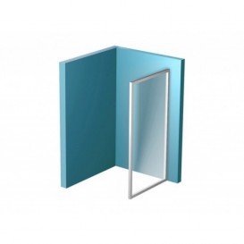 Стінка для душової кабіни Ravak Blix BLPS-90 профіль сатин скло transparent 9BH70U00Z1