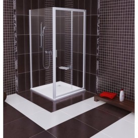 Стенка для душевой кабины Ravak Blix BLPS-100 профиль белый стекло grape 9BHA0100ZG