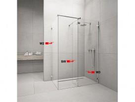 Стенка душевая боковая Radaway Euphoria Walk-in III W2 90 хром прозрачное стекло 383121-01-01