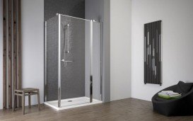 Стенка душевая Radaway EOS II S2 75 левая профиль хром прозрачное стекло 3799429-01L