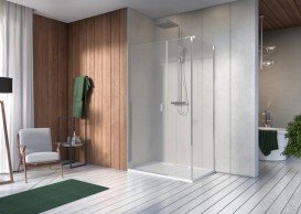 Стінка душова Radaway Nes KDS I S3 90 см хром/прозоре скло 10043090-01-01