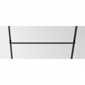 Стінка душова Volle Malla Negra Walk-In 100 см чорний матовий/прозоре скло 18-08-100black set