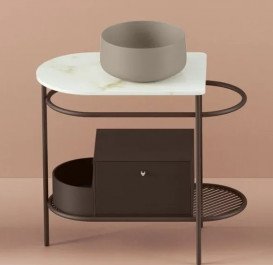 Стільниця для консолі ArtCeram Flair 3.0 кераміка calacatta gold TFA009 94