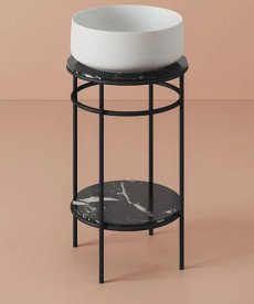 Столешница для консоли ArtCeram Vogue керамика nero marquinia TFA011 90