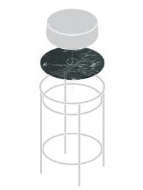 Столешница для консоли ArtCeram Vogue керамика verde issogne TFA011 93