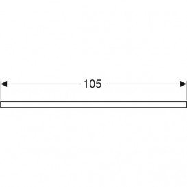 Стільниця Geberit One 105x3x47 см ДСП білий глянсовий 505.274.00.1