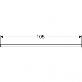 Стільниця Geberit One 105x3x47 см виріз зліва ДСП білий глянсовий 505.294.00.1