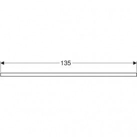Столешница Geberit One 135x3x47 см с двойным вырезом ДСП орех гикори 505.276.00.6