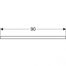 Столешница Geberit One 90x3x47 см вырез слева ДСП дуб 505.293.00.5