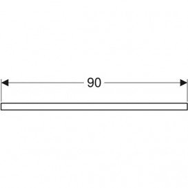 Стільниця Geberit One 90x3x47 см виріз праворуч ДСП білий матовий 505.313.00.2