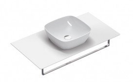 Столешница под раковину Catalano Green Lux керамическая с отверстием для смесителя 100х54 см белая 1PC10C2A00