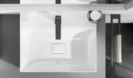 Столешница под раковину Hansgrohe Xevolos E 137х55 вырез справа МДФ cланцево-серый матовый 54206760