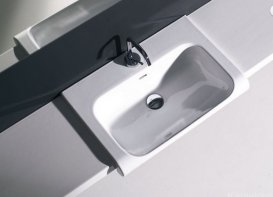 Столешница под раковину Kerasan Inka керамическая 22х35,5 см белый матовый 341630