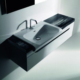 Столешница под раковину Kerasan Inka керамическая 32х35,5 см декор 2 341734