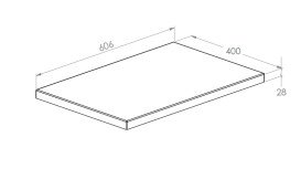 Столешница под раковину Roca Kwadro 60 см МДФ дуб A857963578