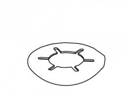 Стопорне кільце центрального та завзятого штифтів TECE 720096